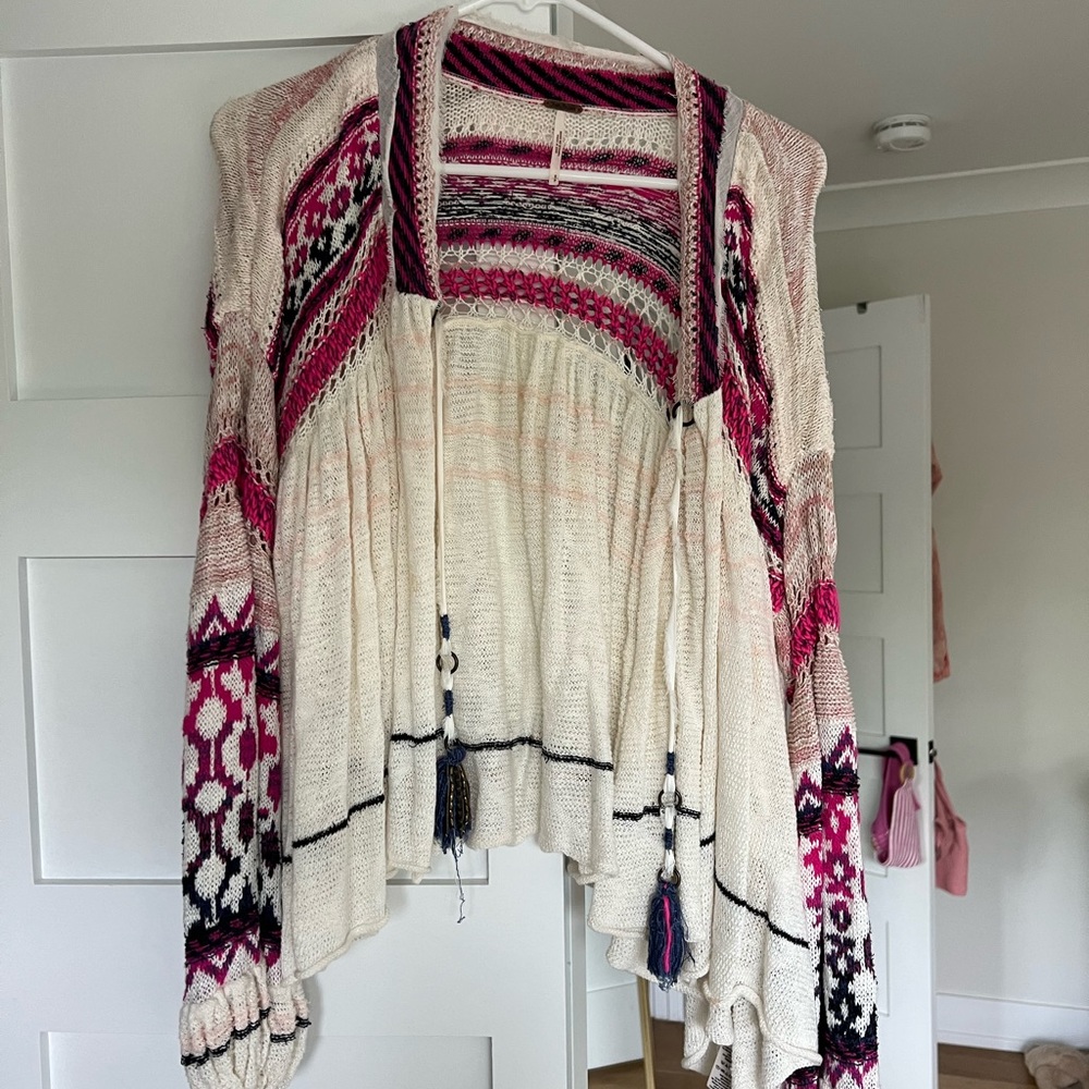 Free People Multicolor Knit Cardigan